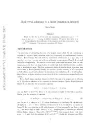 Non-trivial solutions to a linear equation in integers