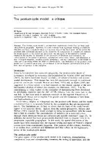 Product-Cycle Theory: A Critique on Ambiguity, Location, and Product Evolution