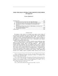Rescission of Contracts and Restitution: Differences and Implications