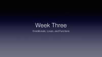 Python Programming: Conditionals, Loops, and Functions