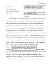 Edgar Allan Poe's Literary Avatars: Study of Three Works