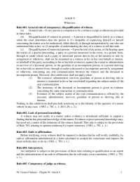 NC General Statutes - Witness Competency and Disqualification