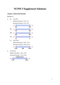 Supplement Solutions for NCPM 5: Inferential Statistics and Binomial Theorem