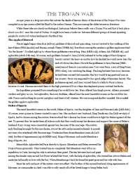 THE TROJAN WAR