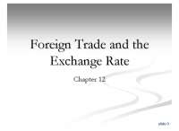 Exchange Rates and Net Exports in International Trade