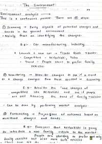 Strategic Management Lecture Notes With Examples Week 2 | Lecture notes ...
