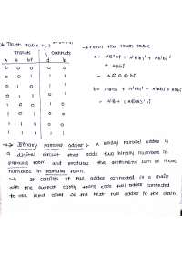 Binary parallel Adder and Substractor