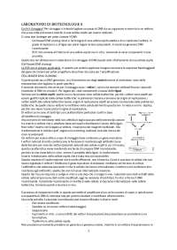 Appunti di laboratorio di biotecnologie II