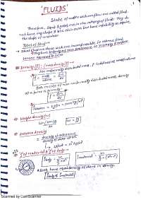 Physics|Topic: Fluid |Pdf.