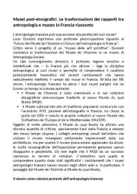 riassunto sui musei post-etnografici
