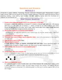 Data Structure notes. | Exercises Data Structures and Algorithms | Docsity
