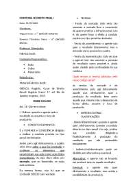 Monitoria de Direito Penal I: Dolo, Culpa e Preterdolo