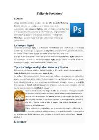 Tutorial de Photoshop: Herramientas y Técnicas Básicas - Prof. Tello