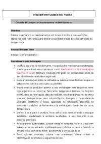 Controle de Estoque e Armazenamento de Medicamentos