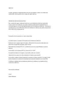 Informe de Instalaciones Eléctricas en una Vivienda: Diseño, Realización y Seguridad
