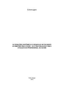 COVID-19 e Suas Sequelas: Informações Importantes para Enfermagem