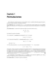 Conjugación y descomposición de permutaciones en ciclos y transposiciones