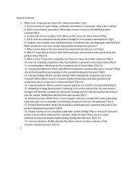 New Product Development and Innovation