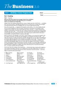 The Business Upper Intermediet Test1