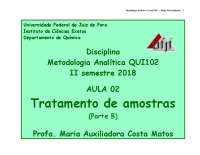 Tratamento de Amostras em Metodologia Analítica: Ultrassom e Micro-ondas