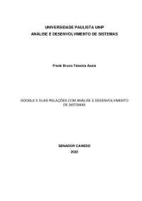 Pim I análise e desenvolvimento de sistemas