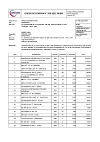 Orden de compra para la obra mejoramiento y ampliacion | Resúmenes de ...