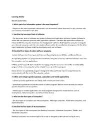 Overview of Information Systems and Software