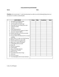 A survey questionnaire of video games | Slides English | Docsity