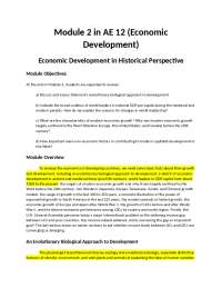 Economic Development | Lecture notes Economics | Docsity