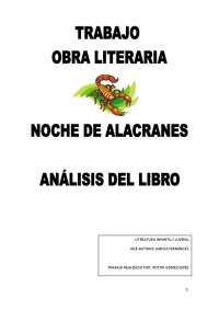 Análisis de la novela 'Noche de Alacranes' de Alfredo Gómez Cerdá