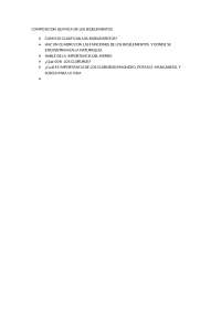 Composición Química de los Bioelementos: Funciones, Importancia y Clasificación
