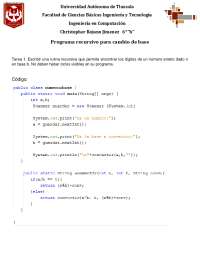 Cambio de base algoritmo