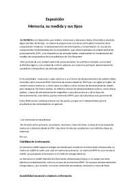 Memoria: Tipos, Características y Funcionamiento