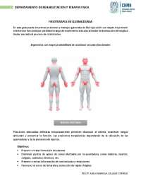 Paciente quemado y fisioterapia