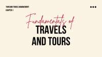 Fundamentals of TRAVEL AND TOURS