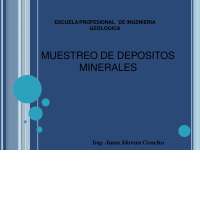 MUESTREO DE MINERALES DE MINERIA SUPERFICIAL
