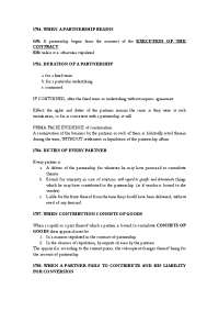Law on Partnership Reviewer