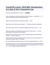 CompTIA Linux+ XK0-004 Introduction to Linux & the Command Line | Exams ...