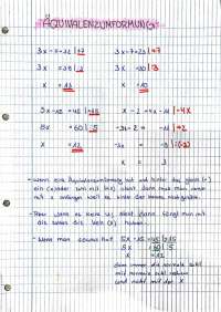 Äquivalenzumformungen