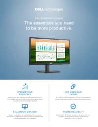Dell 22-inch FHD Monitor: Energy-Efficient, Adjustable, and Productive