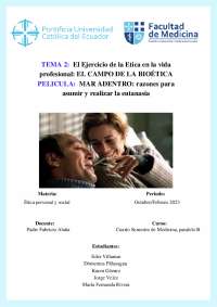 MAR ADENTRO: razones para asumir y realizar la eutanasia