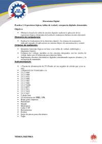 ELECTRONICA DIGITAL PROCESOS STP PTS, COMPUERTAS LOGICAS Y TABLA DE VERDAD