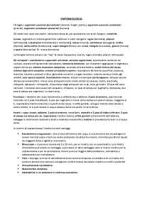 Sintesi di Entomologia