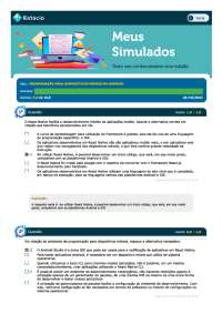 PROGRAMAÇÃO PARA DISPOSITIVOS MÓVEIS EM ANDROID