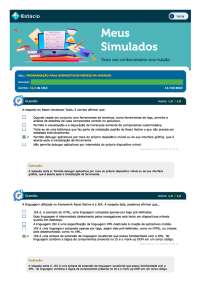 PROGRAMAÇÃO PARA DISPOSITIVOS MÓVEIS EM ANDROID