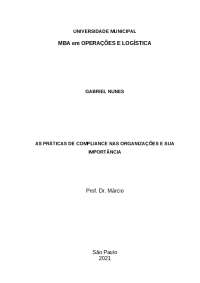 Práticas de Compliance nas Organizações e sua Importância