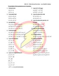 Formulario Propiedades de los Conjuntos