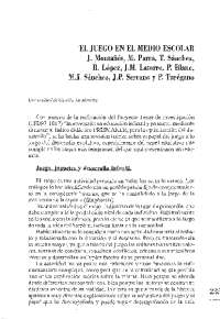 El Juego Infantil y su metodología