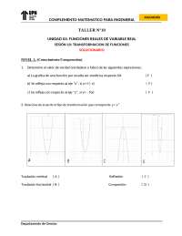 Transformaciones de funciones reales de variable real