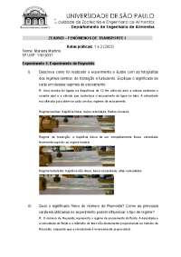Fenômenos de Transporte I: Experimentos de Reynolds, Venturi e Tubos Liso e Rugoso